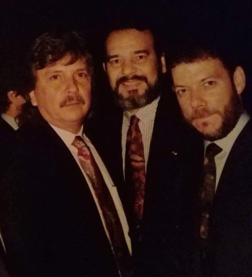 Rafael Vega Jácome con Enrique Córdoba y Juan Manuel Santos